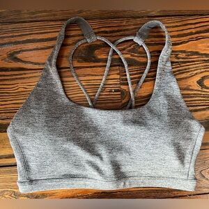 Heather Grey Padded Sports Bra